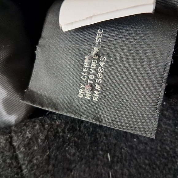 Via Spiga Coat Women's 8 Black Wool Blend Gold Hardware High Neck Classic Winter - Picture 7 of 13